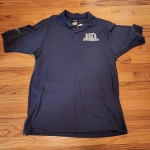 Harley Davidson Blue 2 Button Shirt M